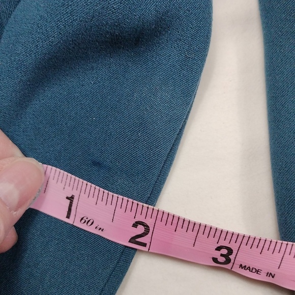 Leslie Fay Womens Bluish Green Blazer - Picture 6 of 10